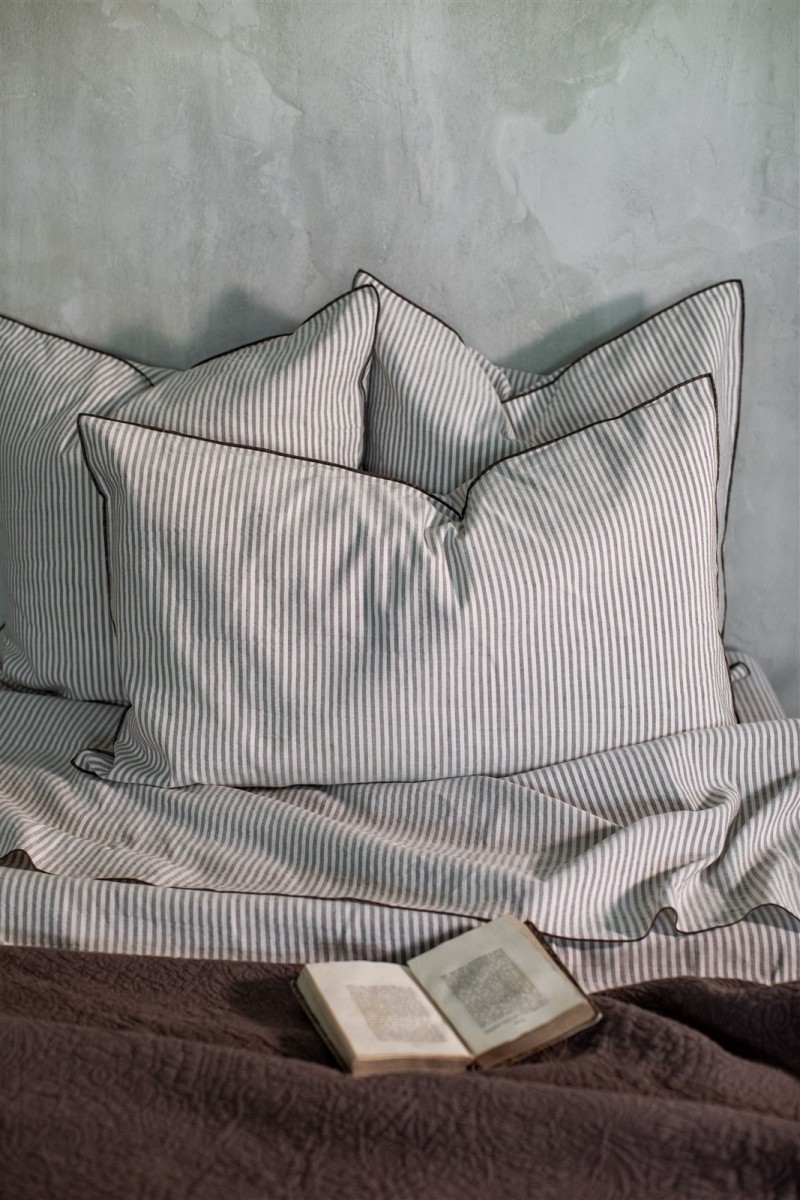 Striped Linen Pillowcase