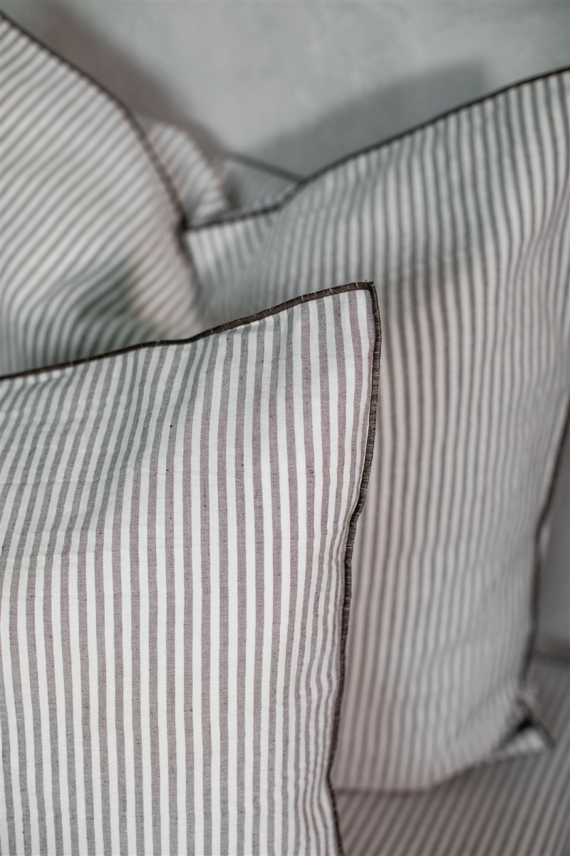 Striped Linen Pillowcase