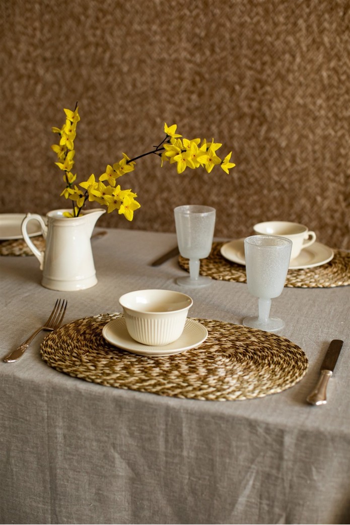 Nappe en lin Jacquard 2