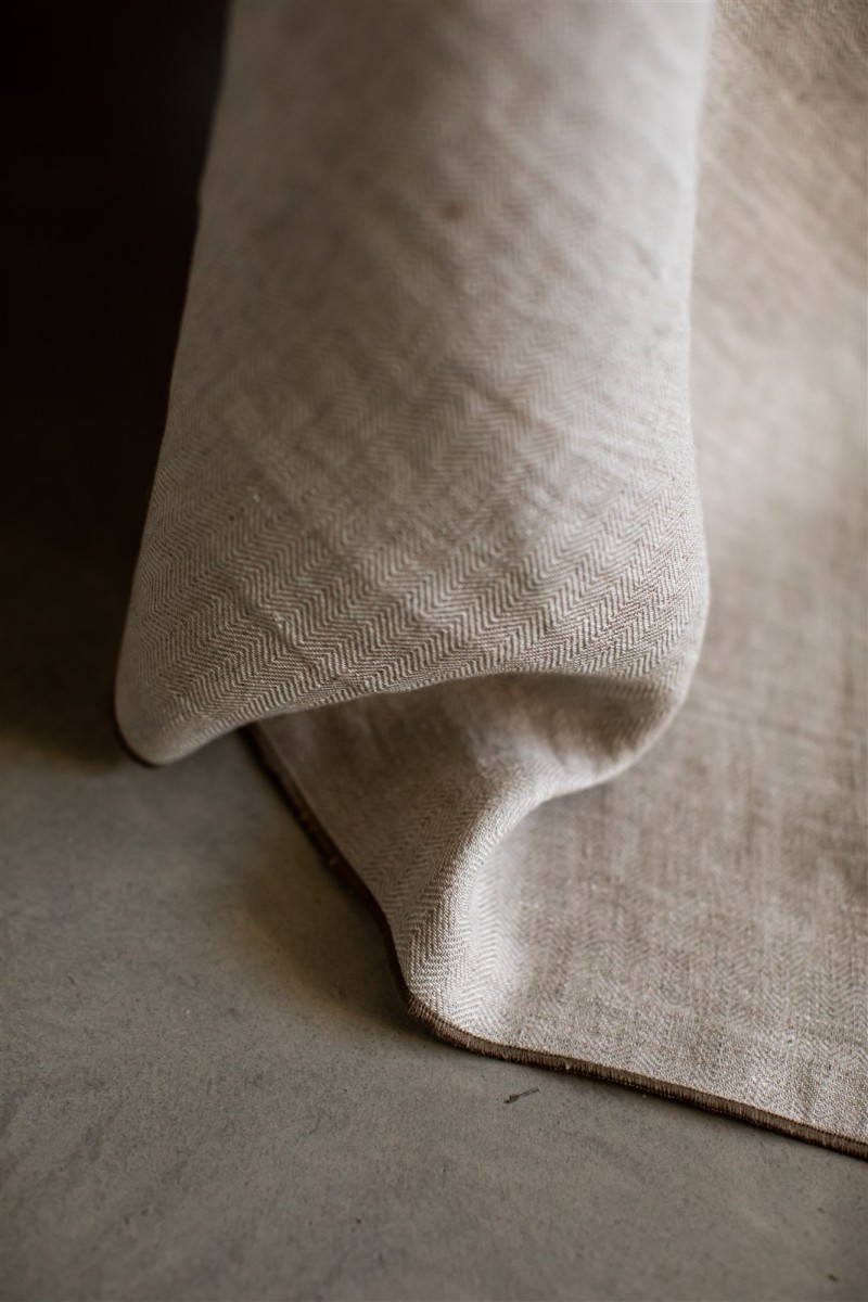 Nappe en lin Jacquard