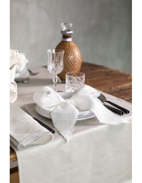 Set of 4 Linen Placeholder Ribbons