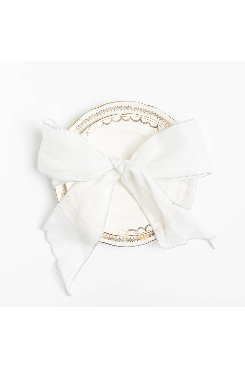 Set of 4 Linen Placeholder Ribbons