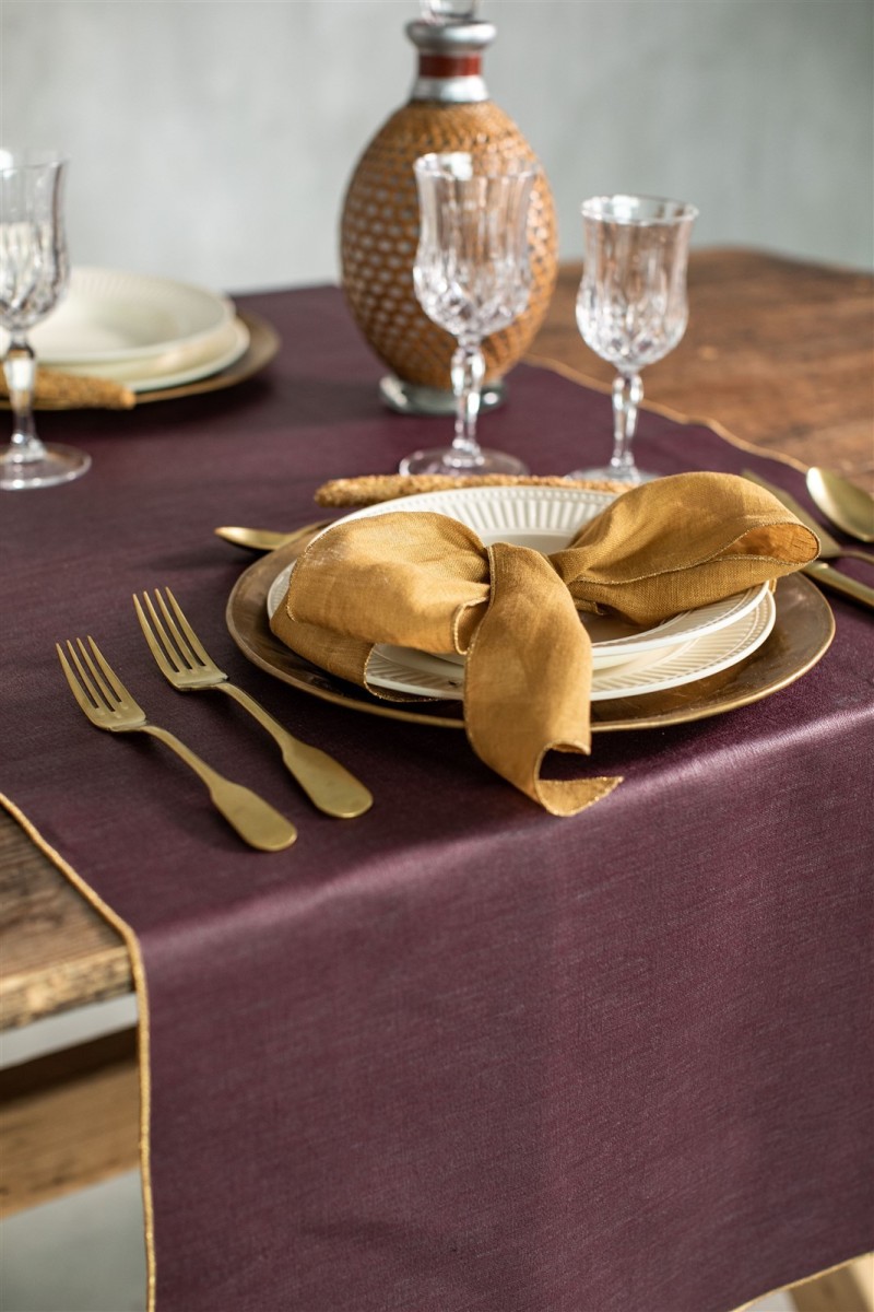 Set of 4 Linen Placeholder Ribbons