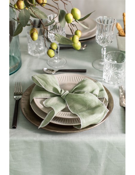 Set of 4 Linen Placeholder Ribbons