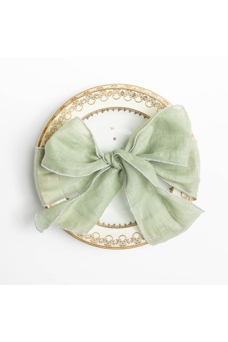 Set of 4 Linen Placeholder Ribbons