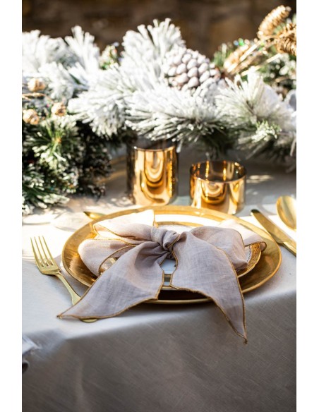 Set of 4 Linen Placeholder Ribbons