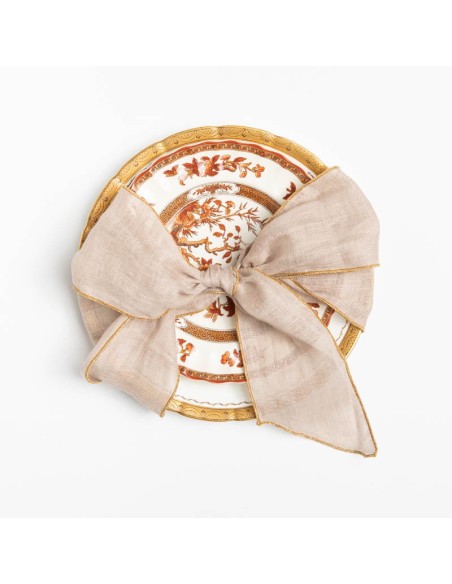 Set of 4 Linen Placeholder Ribbons