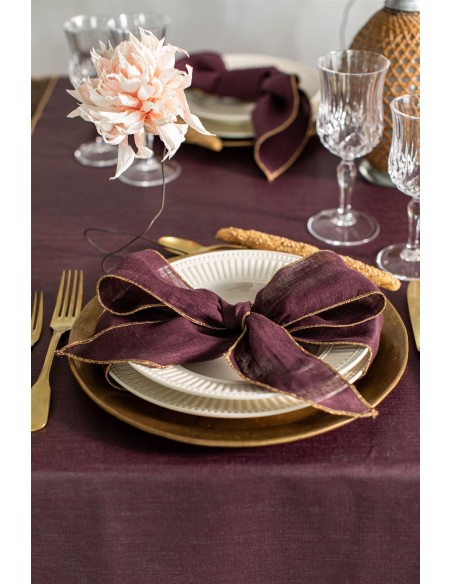 Set of 4 Linen Placeholder Ribbons