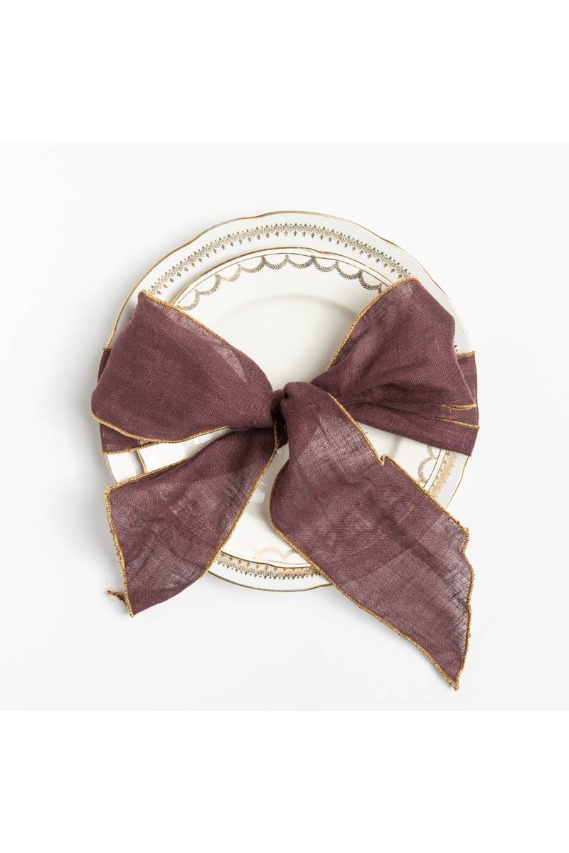 Set of 4 Linen Placeholder Ribbons