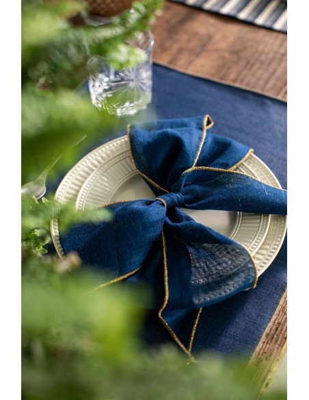 Lot de 4 rubans en lin