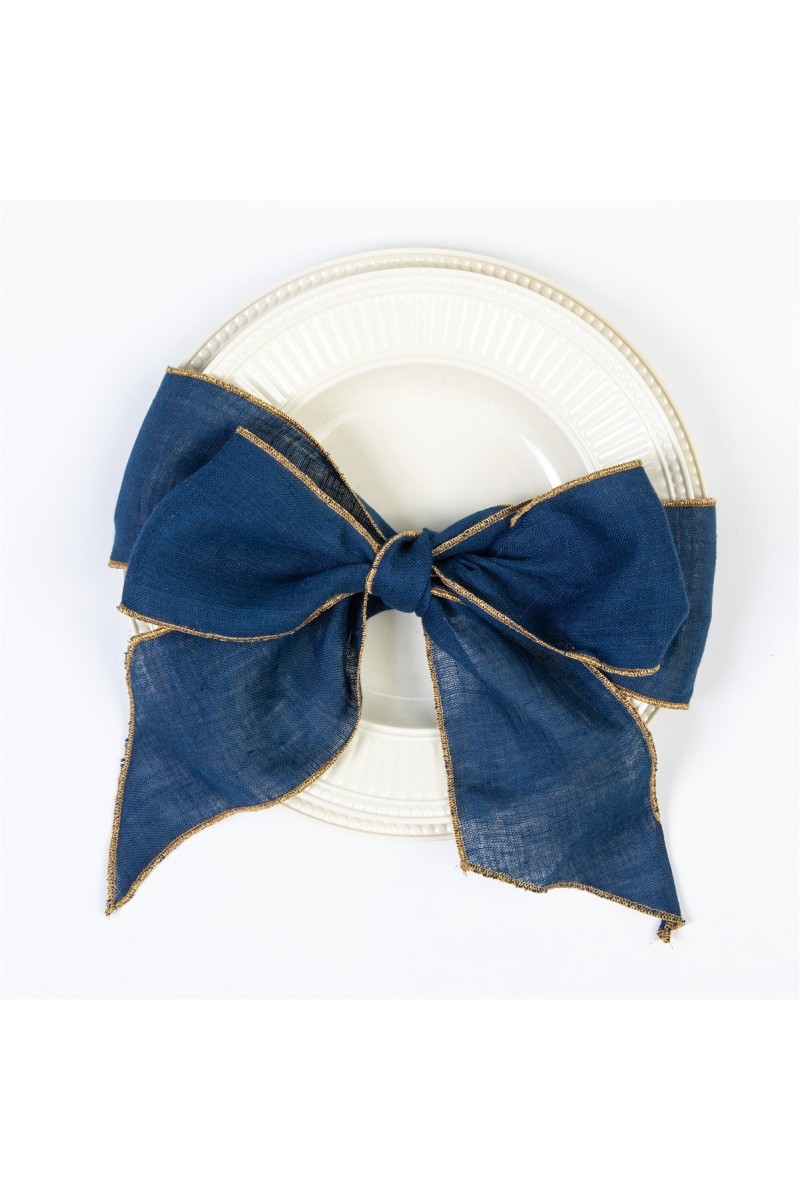 Set di 4 Nastri Segnaposto in Lino