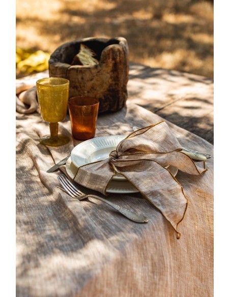 Set of 4 Linen Placeholder Ribbons