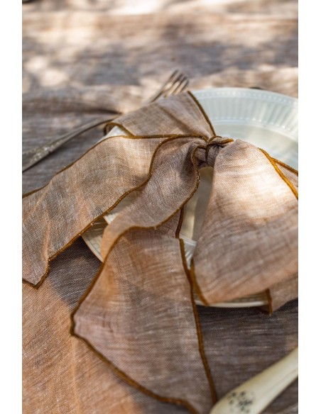 Set of 4 Linen Placeholder Ribbons
