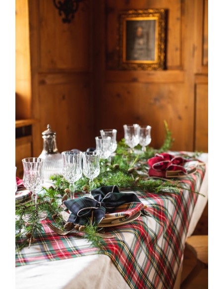 Set di 4 Nastri Segnaposto Scozzesi