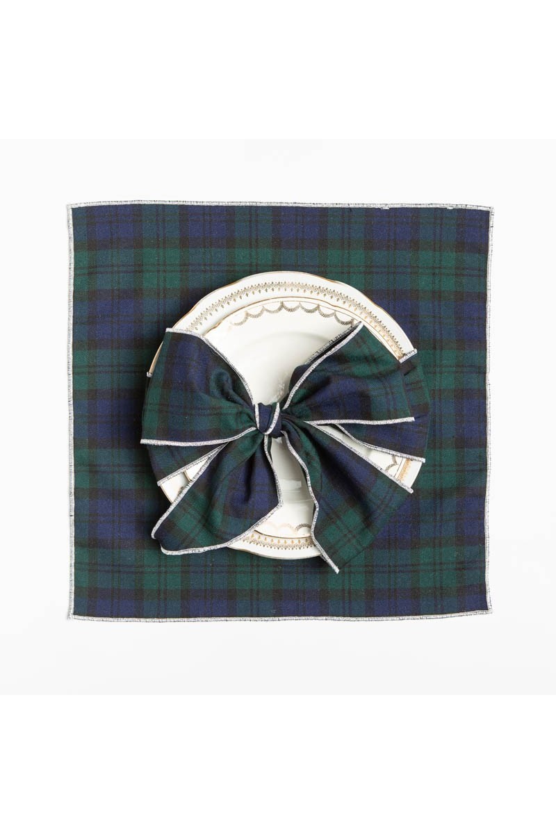 Set di 4 Nastri Segnaposto Scozzesi