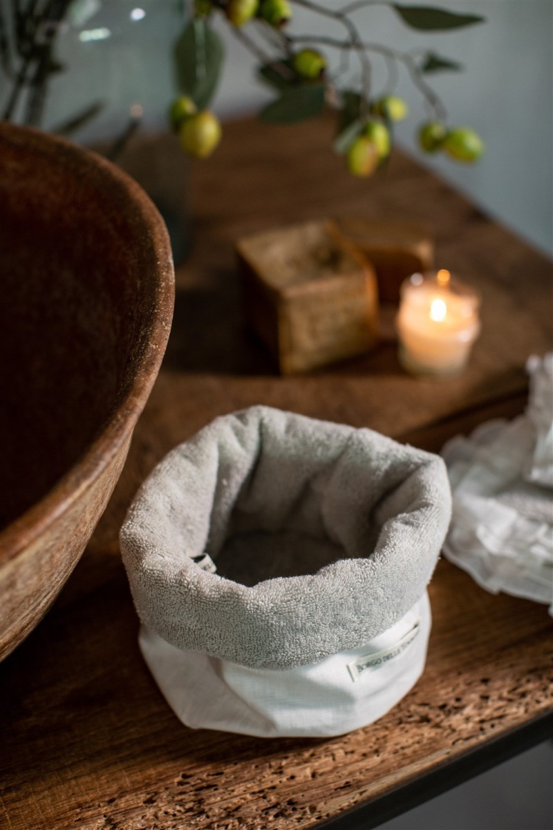 Cotton Bauhaus Lavettes Basket