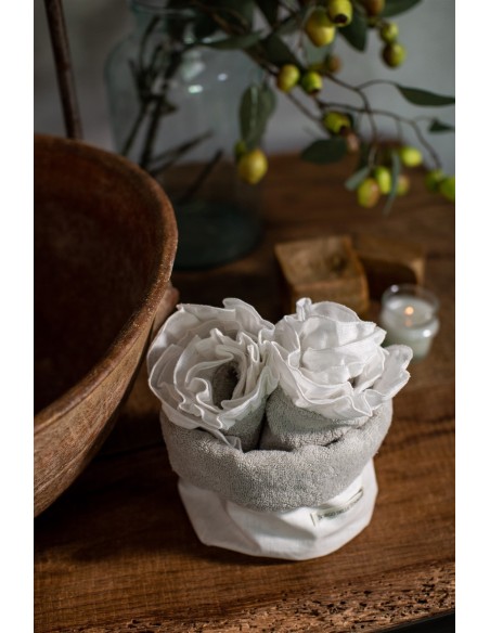 Cotton Bauhaus Lavettes Basket