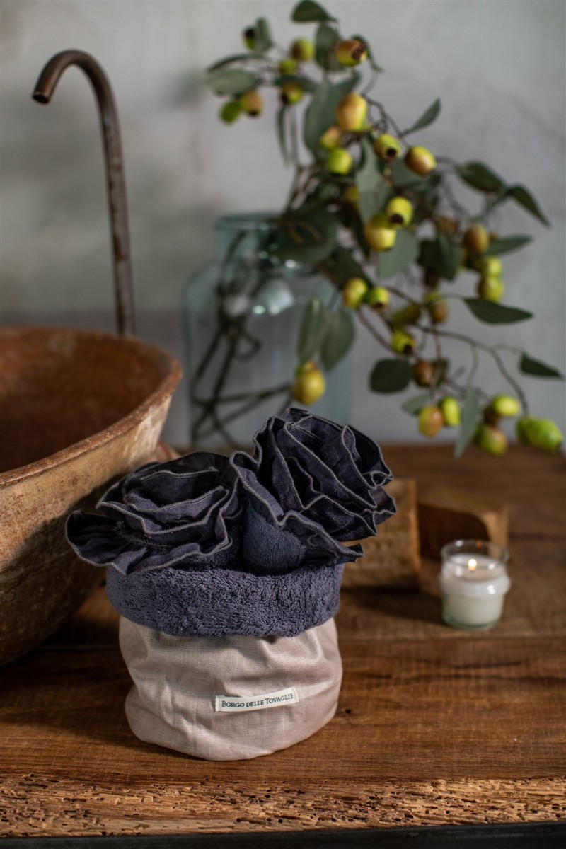 Cotton Bauhaus Lavettes Basket