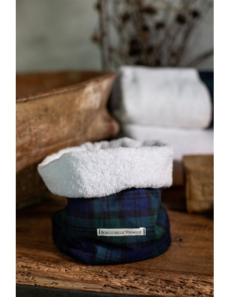 Cestino per Lavettes Bauhaus in Cotone