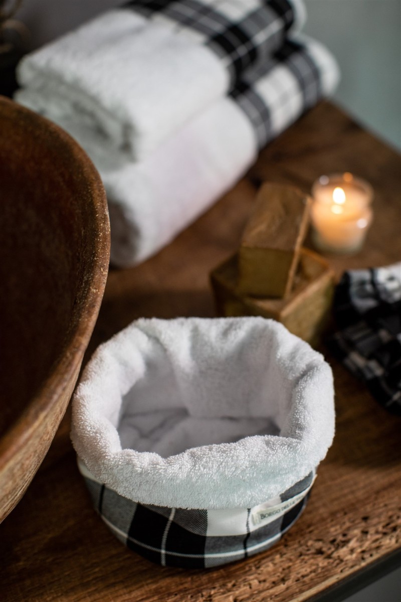 Cotton Bauhaus Lavettes Basket