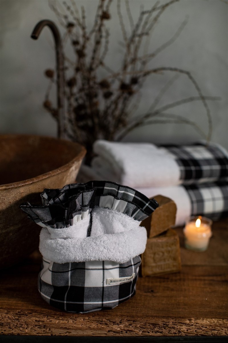 Cotton Bauhaus Lavettes Basket