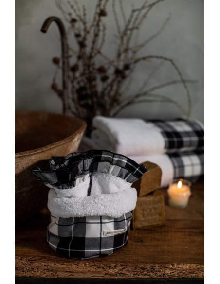 Cotton Bauhaus Lavettes Basket