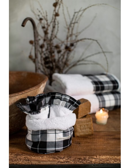 Cotton Bauhaus Lavettes Basket