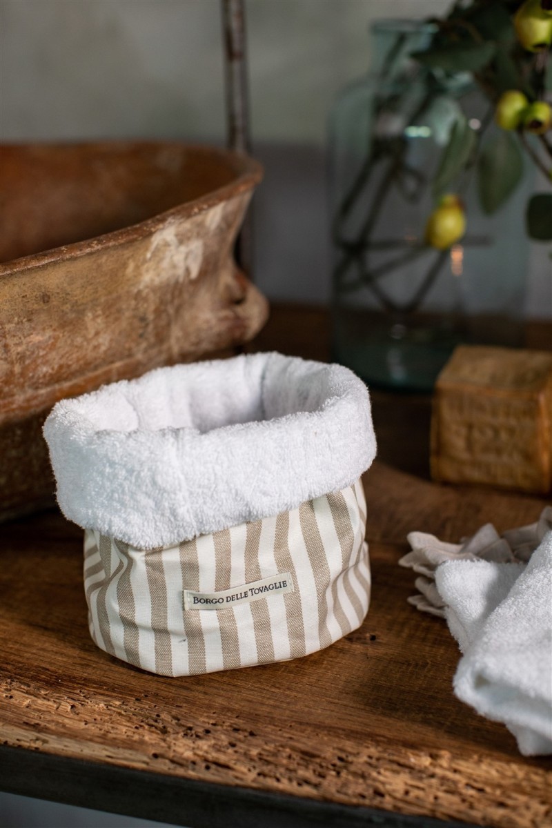 Panier Bauhaus en coton Lavette