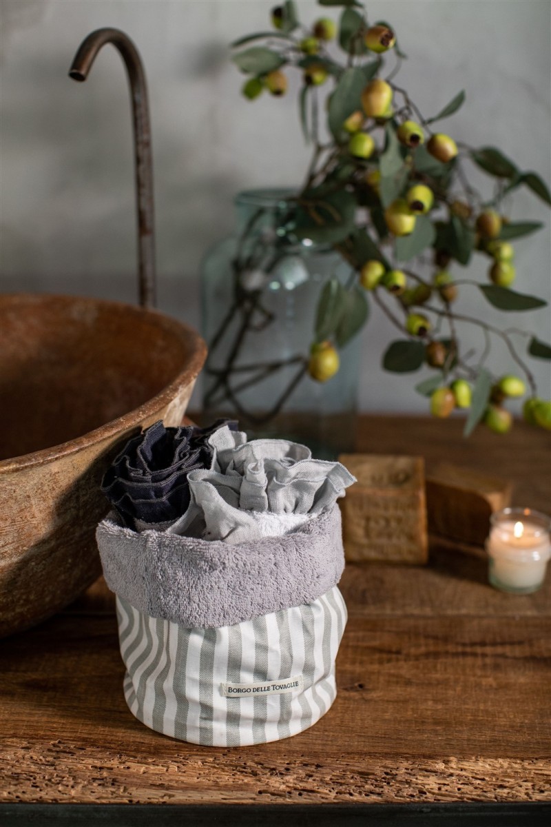 Panier Bauhaus en coton Lavette