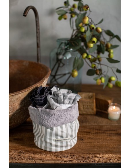 Cotton Bauhaus Lavettes Basket