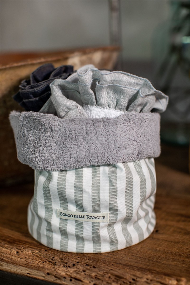 Cotton Bauhaus Lavettes Basket