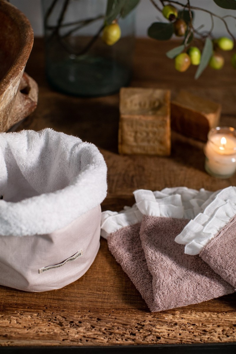 Cotton Bauhaus Lavettes Basket