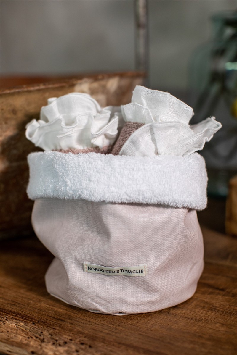 Cotton Bauhaus Lavettes Basket