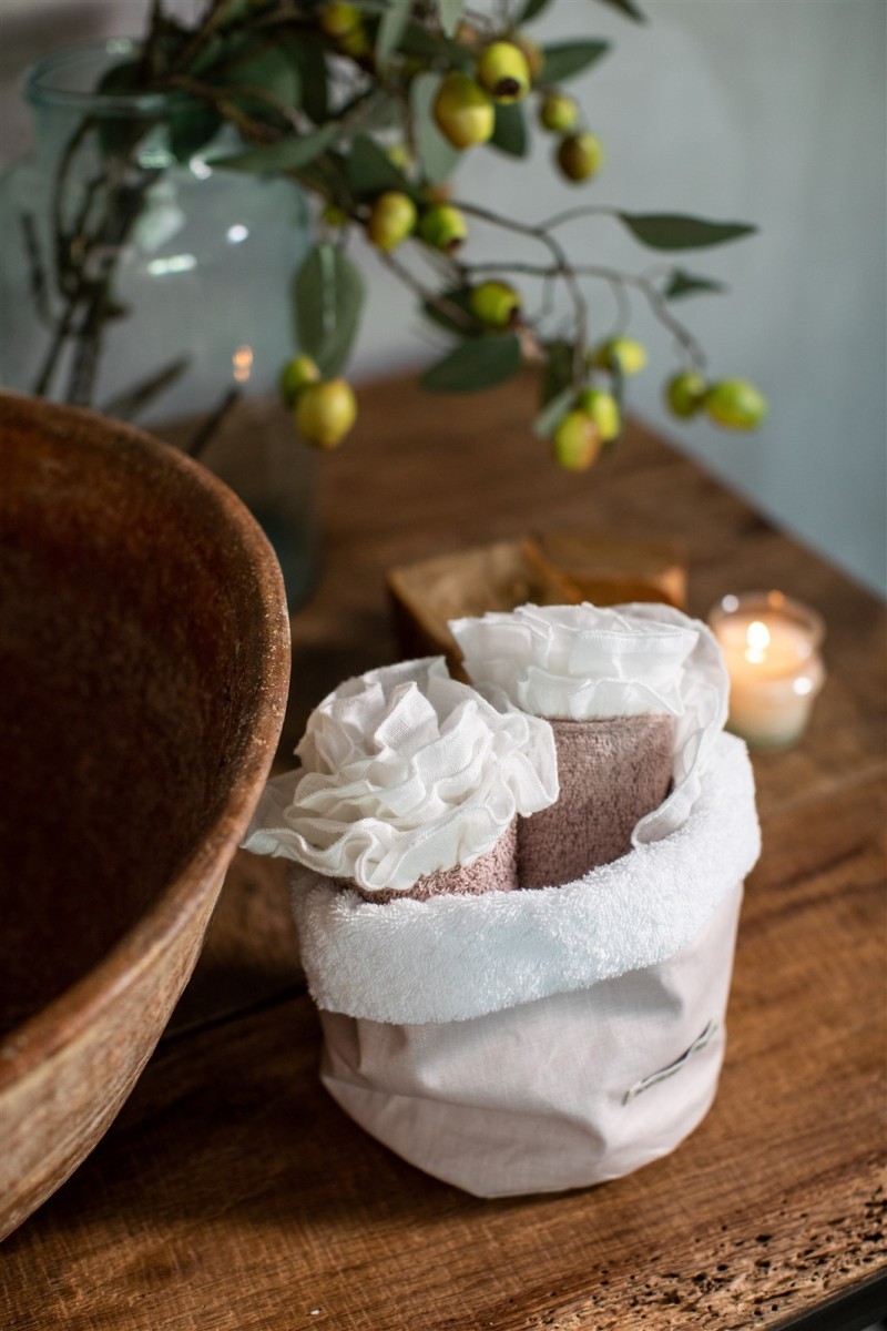 Cotton Bauhaus Lavettes Basket