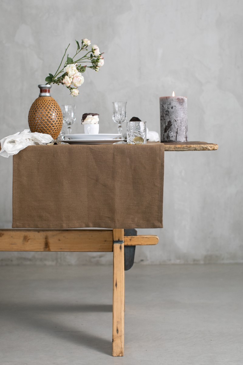 Chemin de table en lin Pure 