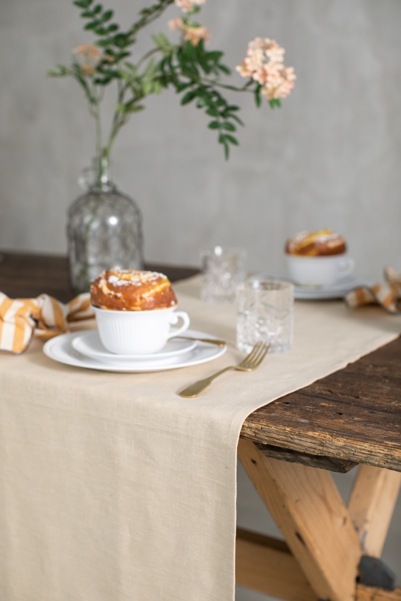 Chemin de table en lin Pure 