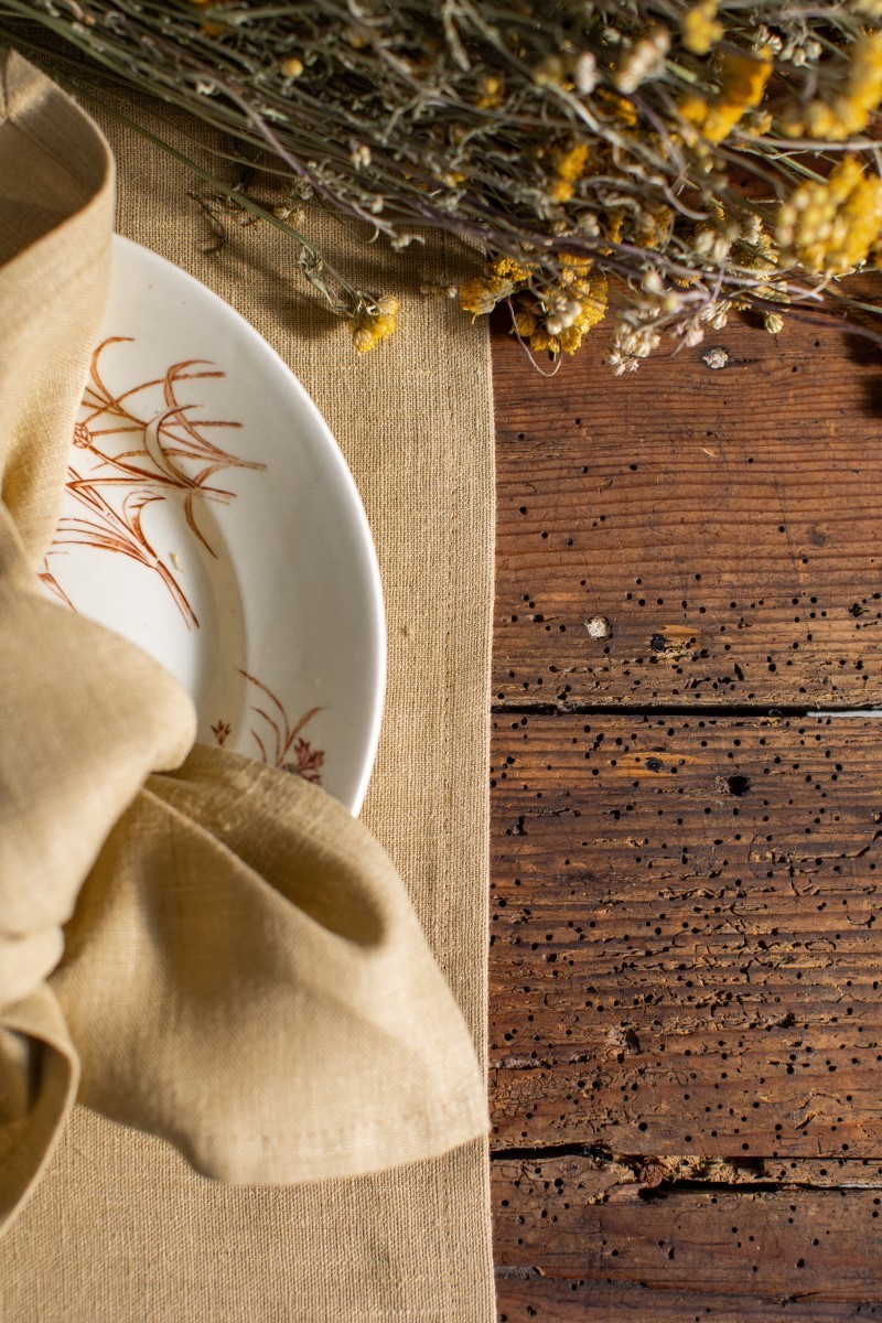 Chemin de table en lin Pure