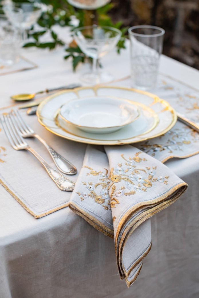 Serviette de table en lin Venaria 2