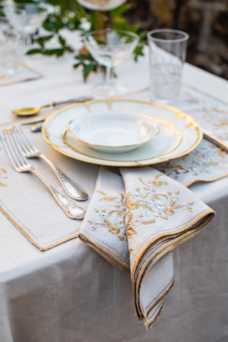 Serviette de table en lin Venaria