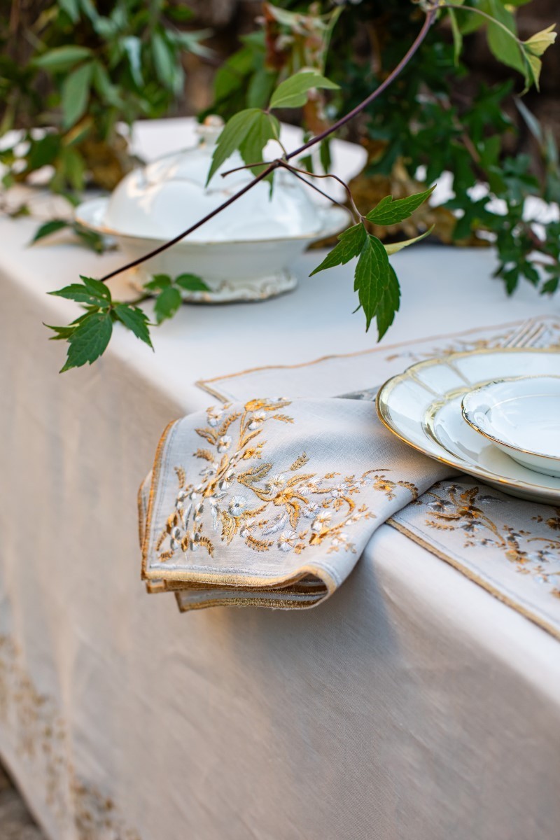 Serviette de table en lin Venaria