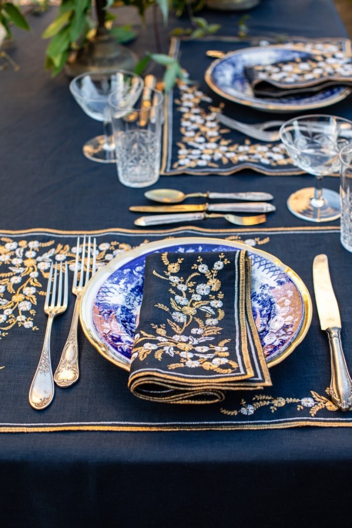 Serviette de table en lin Venaria 2