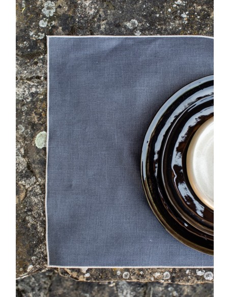 Linen Placemat Stain Resistant Filo