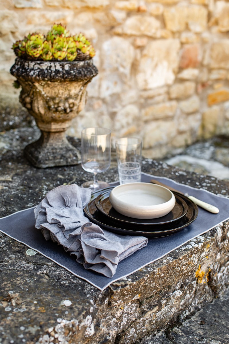 Linen Placemat Stain Resistant Filo
