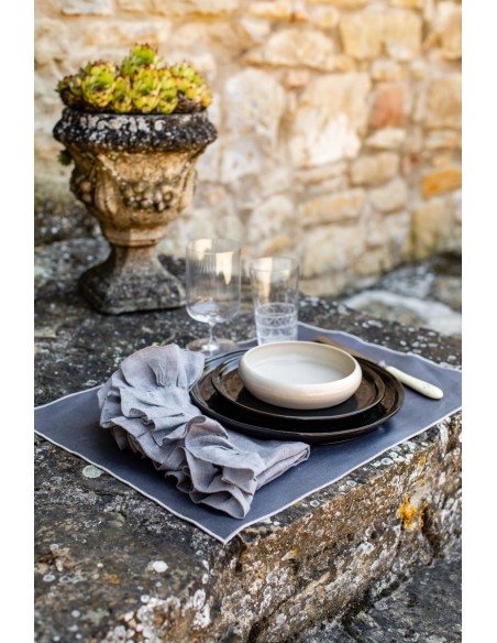 Linen Placemat Stain Resistant Filo