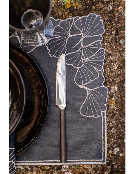 Ginkgo Placemat in Stain Resistant Linen