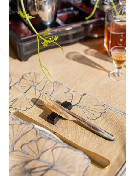 Ginkgo Placemat in Stain Resistant Linen