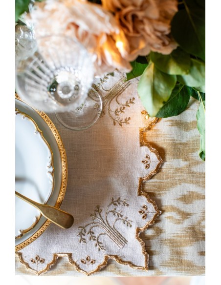 Set de table Eden en lin enduit