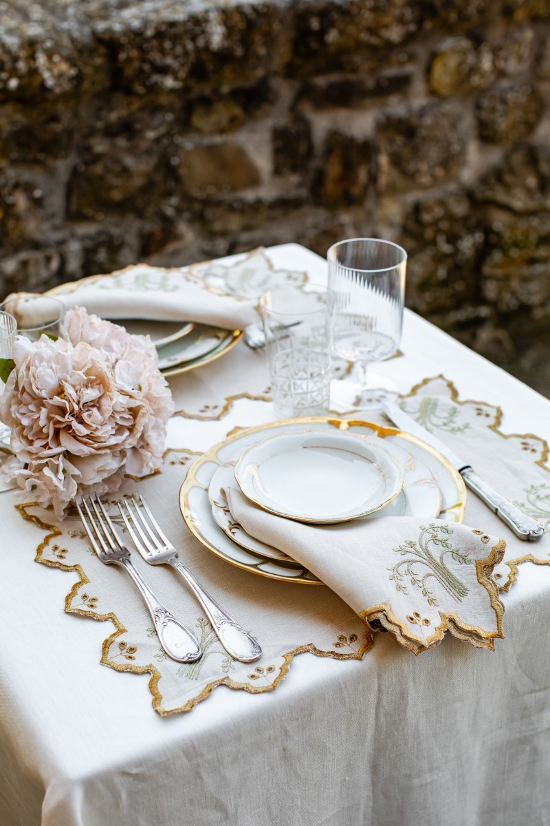 Set de table Eden en lin enduit