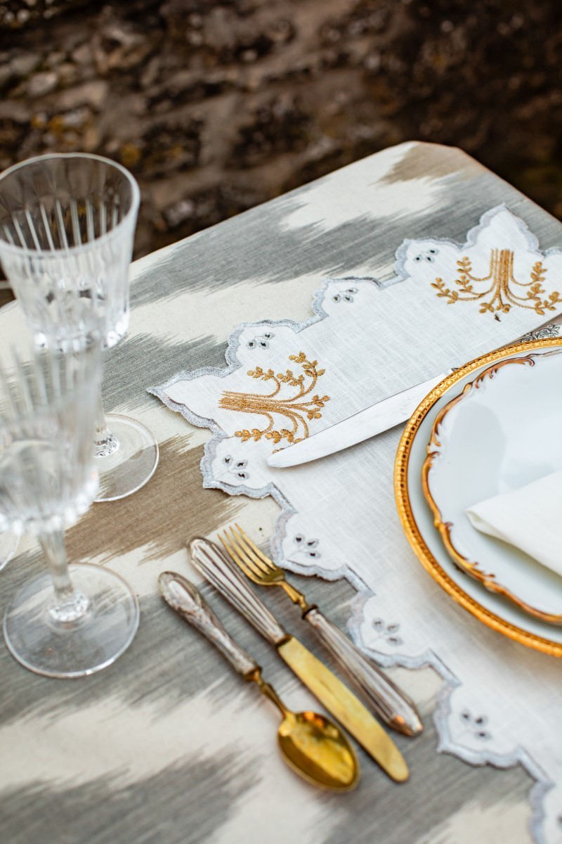 Set de table Eden en lin enduit