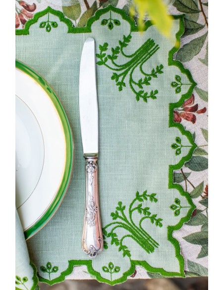 Set de table Eden en lin enduit